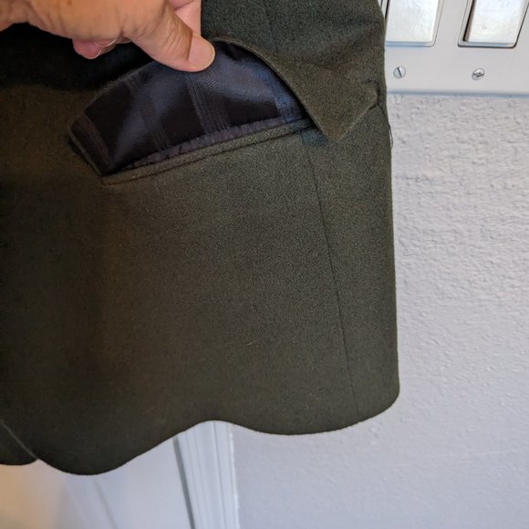 100% CAMEL HAIR | Vintage Pierre Cardin Sports Coat | 46L | HUNTER GREEN | EVC - Picture 6 of 13